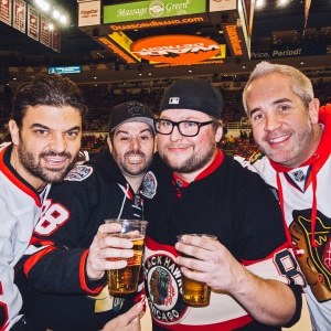 Blackhawks vs Red Wings in Detroit 2014