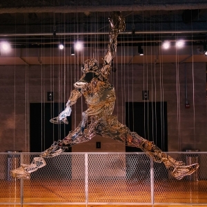 All Gold Jordan Jumpman at NikeTown Chicago