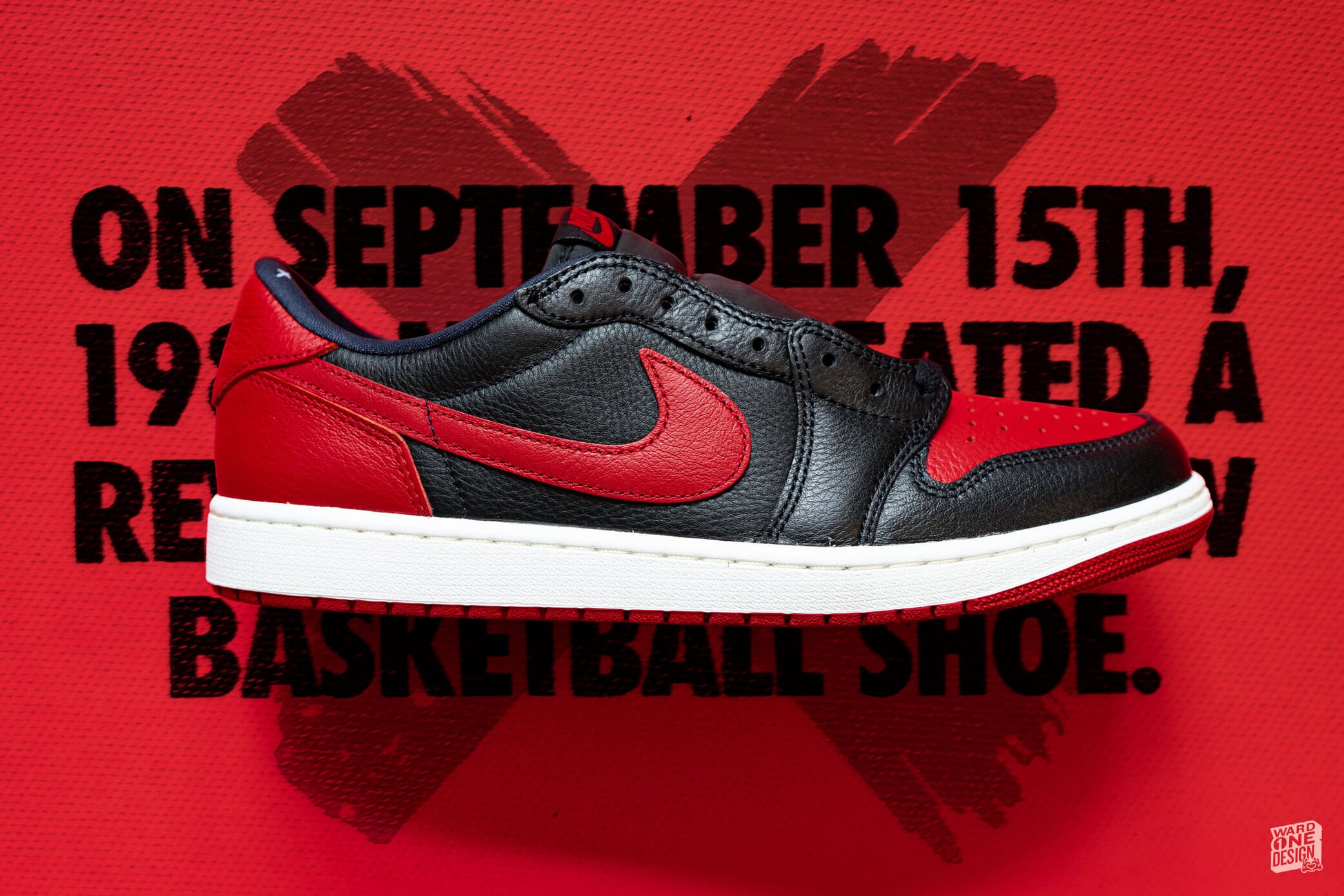 Air Jordan 1 Retro Low OG Banned sneaker in black and red, iconic basketball shoe with a history of NBA ban controversy. Perfect for sneaker enthusiasts and collectors.