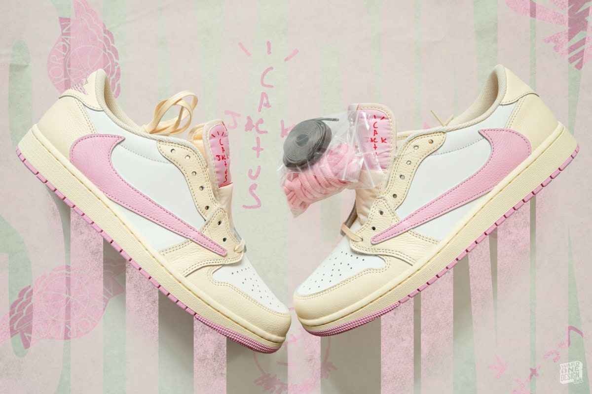 Air Jordan 1 Low x Travis Scott – Shy Pink