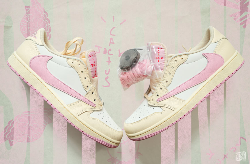 Air Jordan 1 Low x Travis Scott – Shy Pink