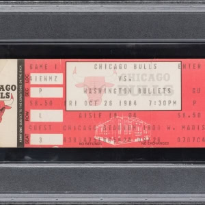 Michael Jordan 1984 Full Debut Ticket