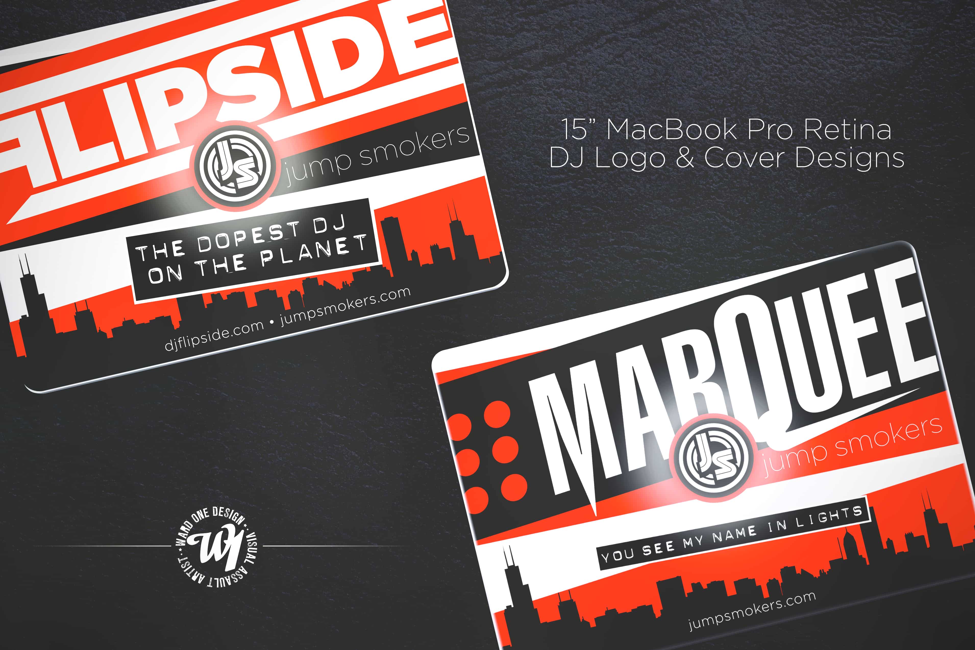 DJ Logos & MacBook Pro Sticker Design