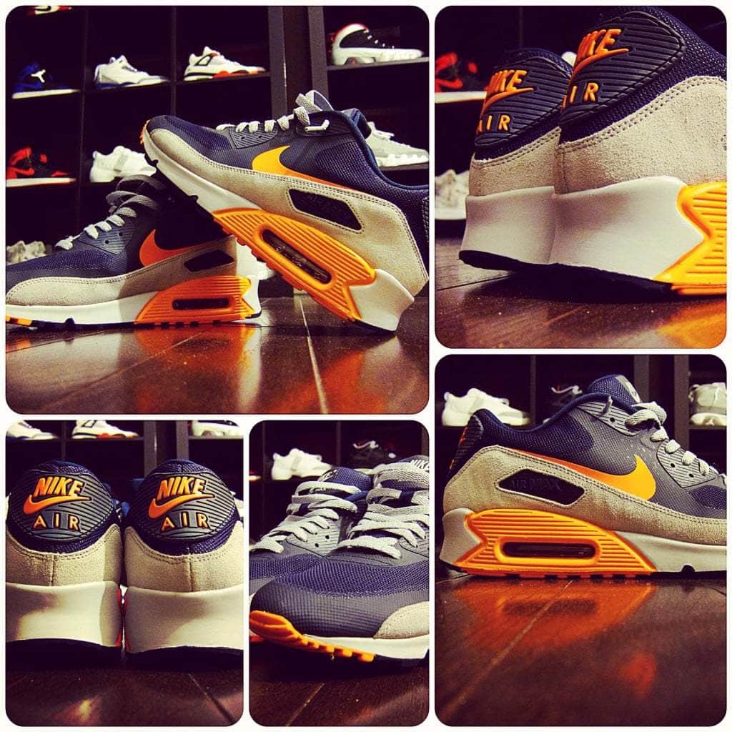 Nike Air Max 90 "Chicago Bears" #laceswap